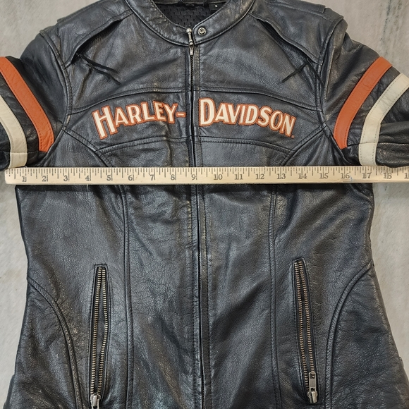 Harley-Davidson Genuine Leather Motorcycle Jacket - Picture 12 of 15